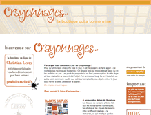 Tablet Screenshot of crayonnages.com